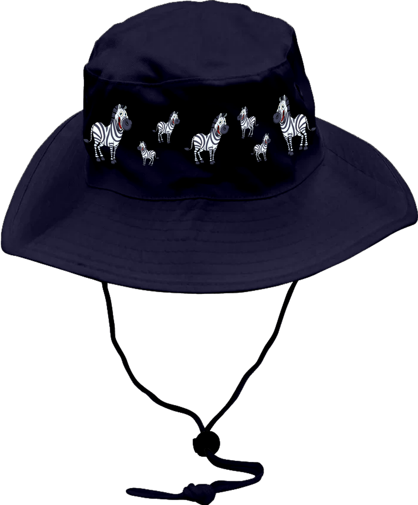 Ziva Zebra Wide Brim Hat