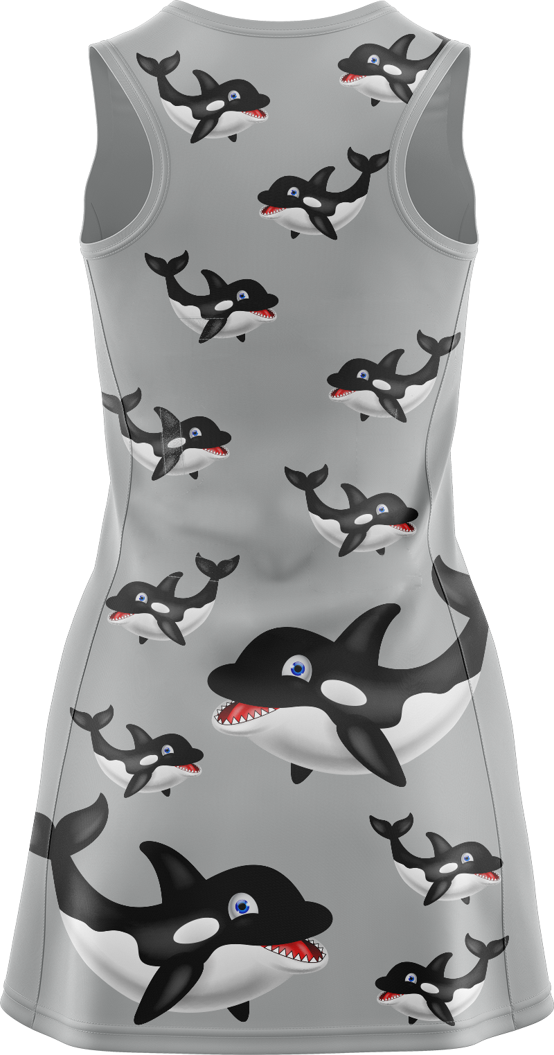 Orca Whale Ladies Mini Dress