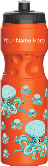 Octopus without beer Water Bottles 10
