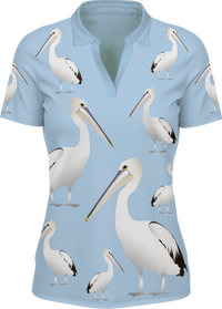 Pesky Pelican Woman's Polo 1