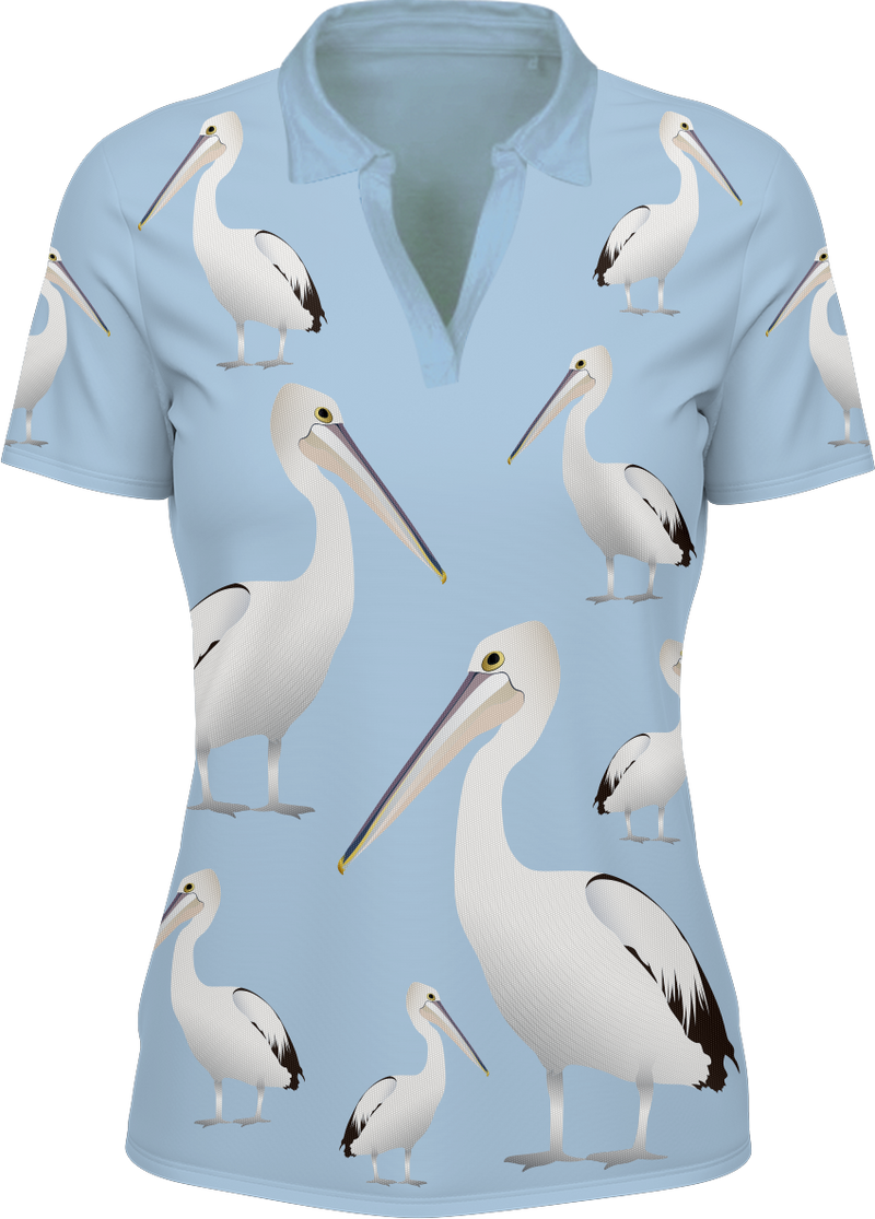 Pesky Pelican Woman's Polo