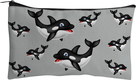 Orca Whale Jumbo Pencil Case