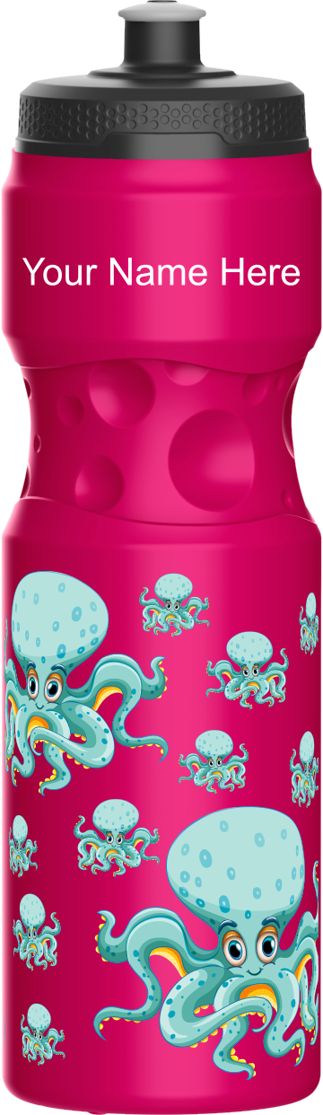 Octopus without beer Water Bottles