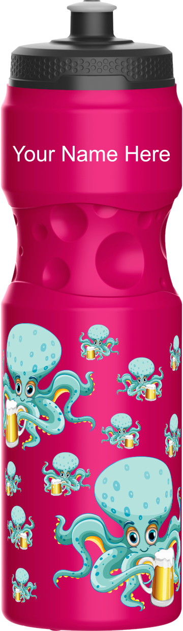 Octopus with beer Water Bottles