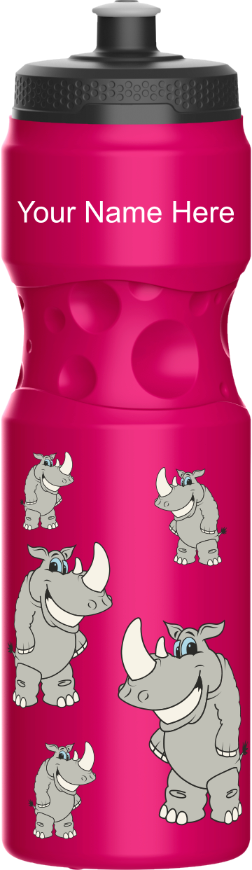 Racy Rhinocerus Water Bottles