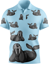 Sassy SeaLion Men's Short Sleeve Polo 4