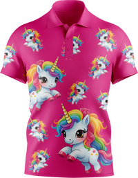 Upsy Unicorn Men's Short Sleeve Polo 4
