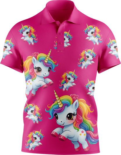 Upsy Unicorn Men's Short Sleeve Polo
