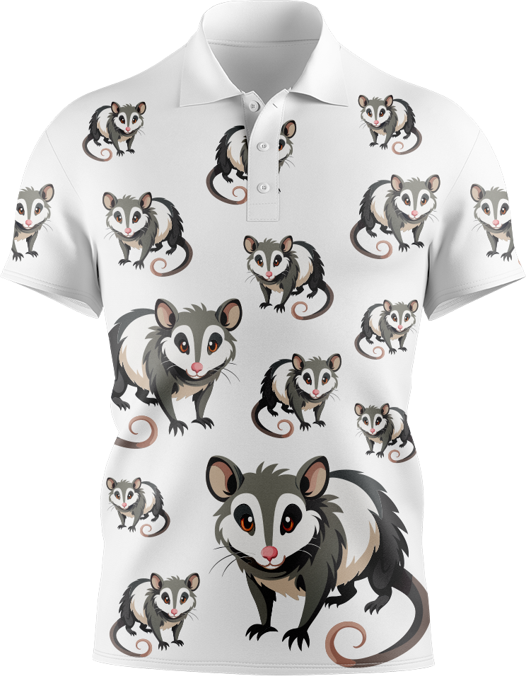 Pesky Possum Men's Short Sleeve Polo