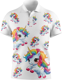 Upsy Unicorn Men's Short Sleeve Polo 1