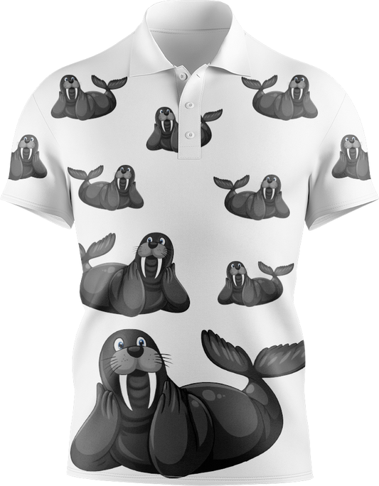 Sassy SeaLion Men's Short Sleeve Polo