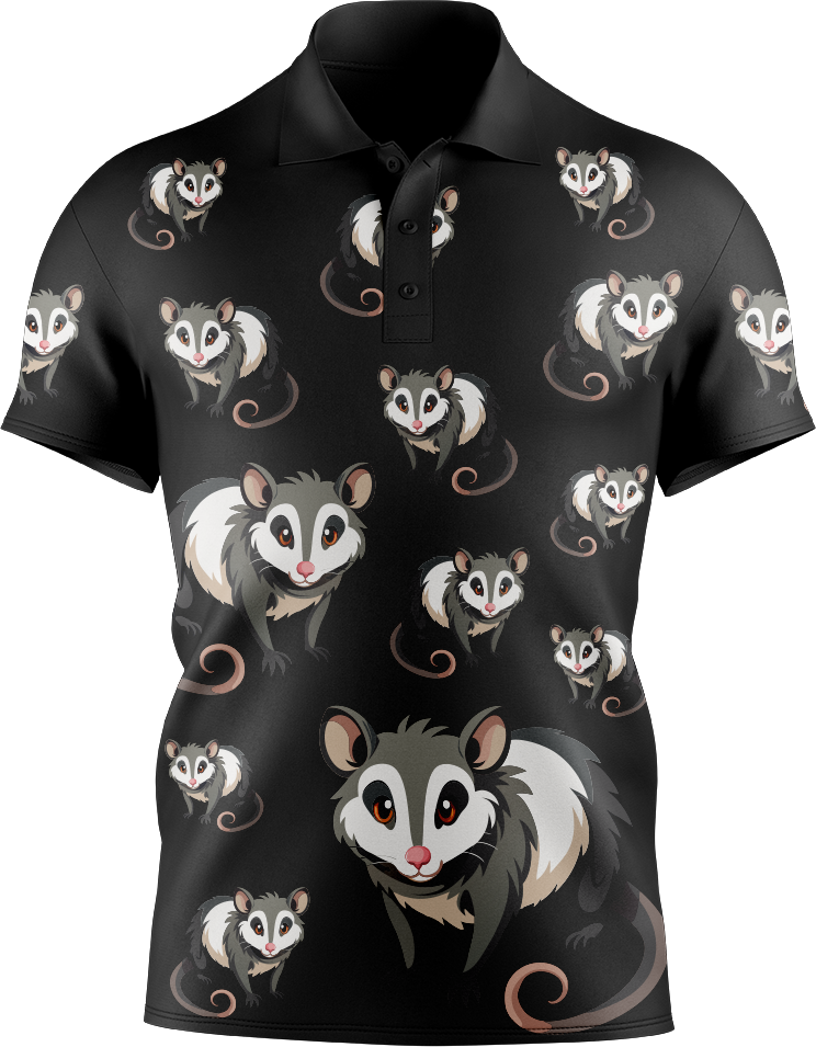 Pesky Possum Men's Short Sleeve Polo