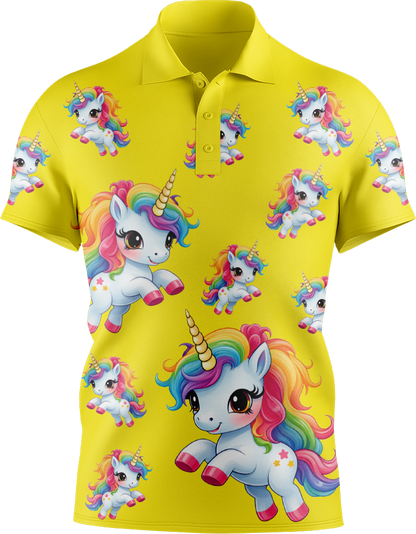 Upsy Unicorn Men's Short Sleeve Polo