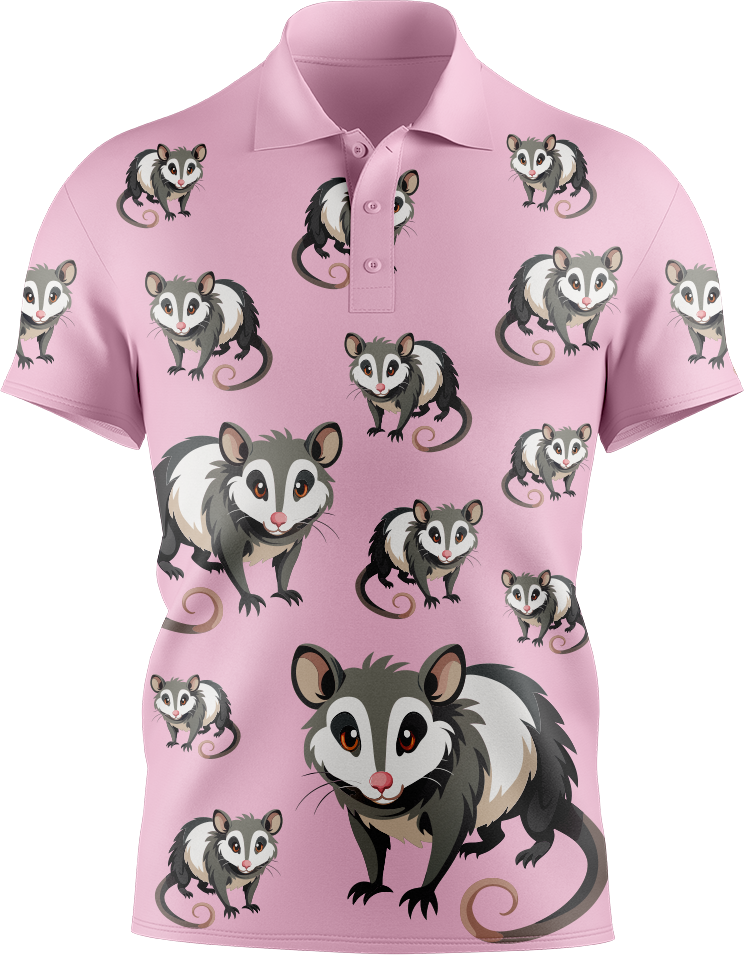 Pesky Possum Men's Short Sleeve Polo