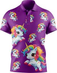 Upsy Unicorn Men's Short Sleeve Polo 3