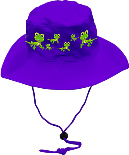 Indigenous Gecko Wide Brim Hat