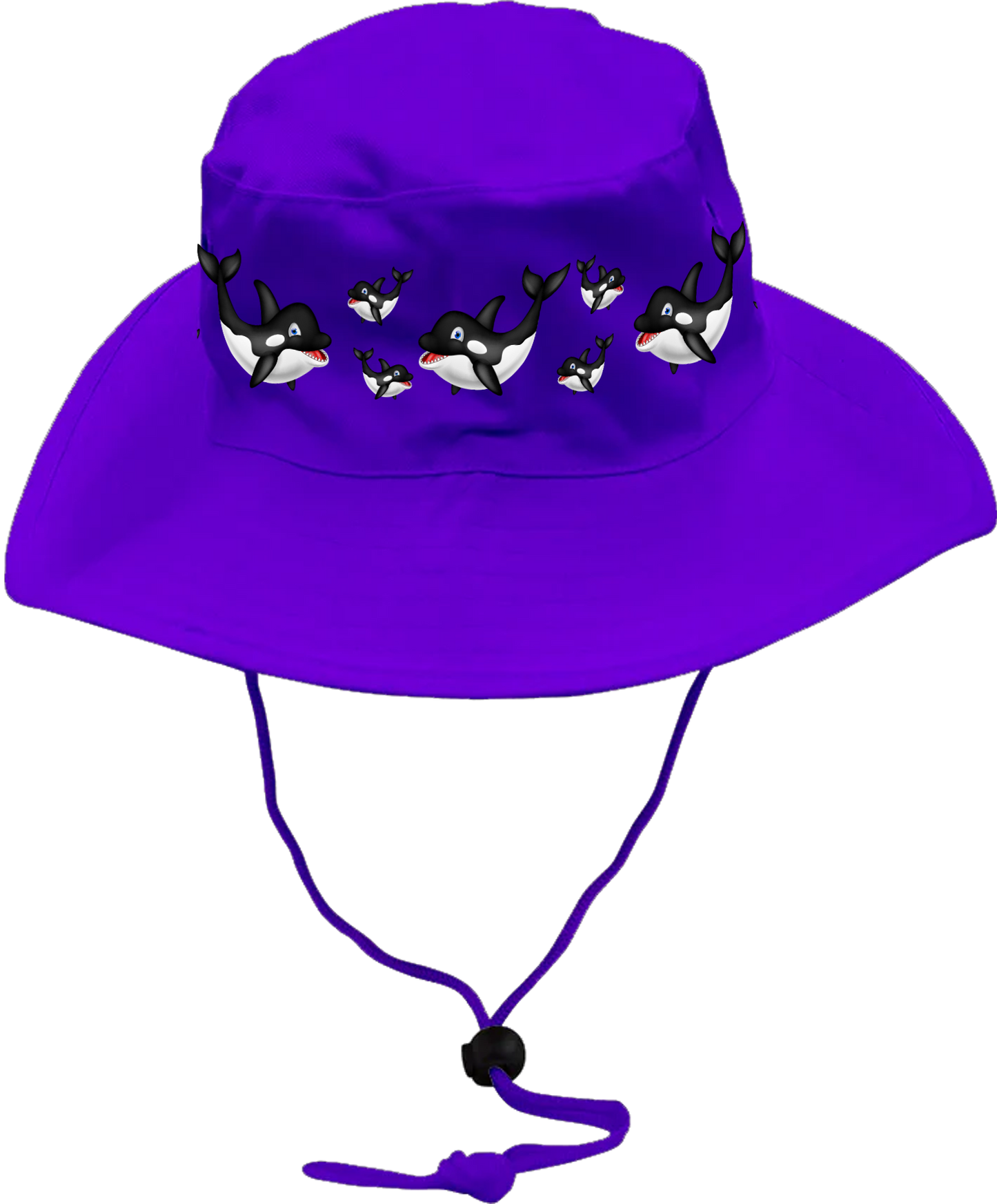 Orca Whale Wide Brim Hat