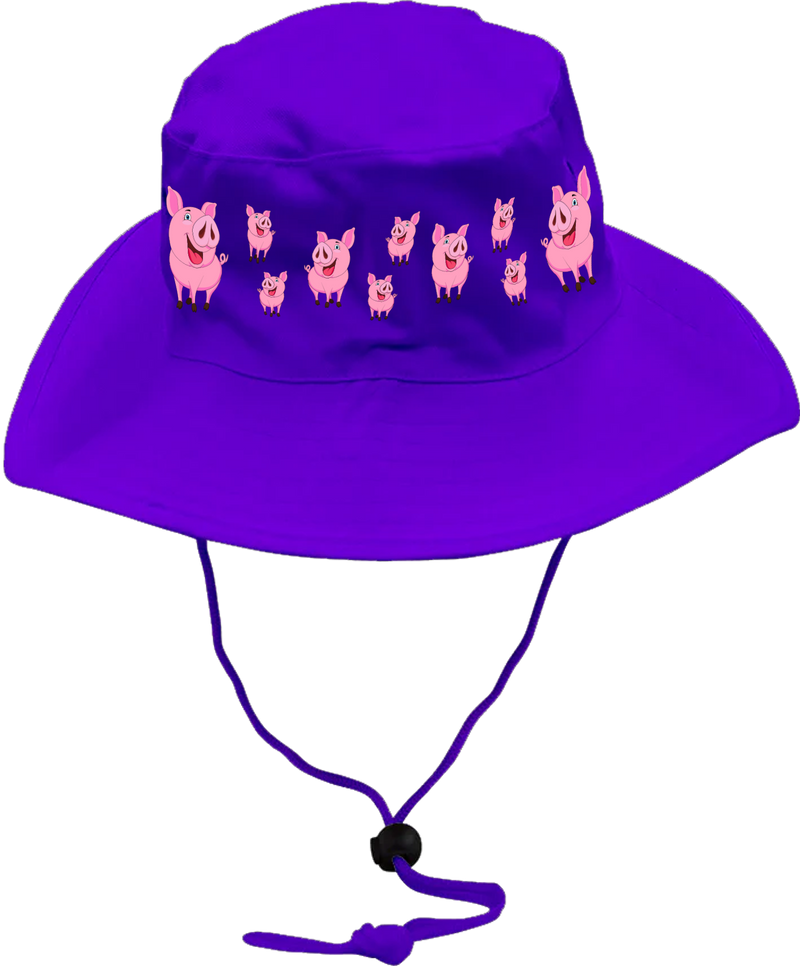Percy Piggy Wide Brim Hat