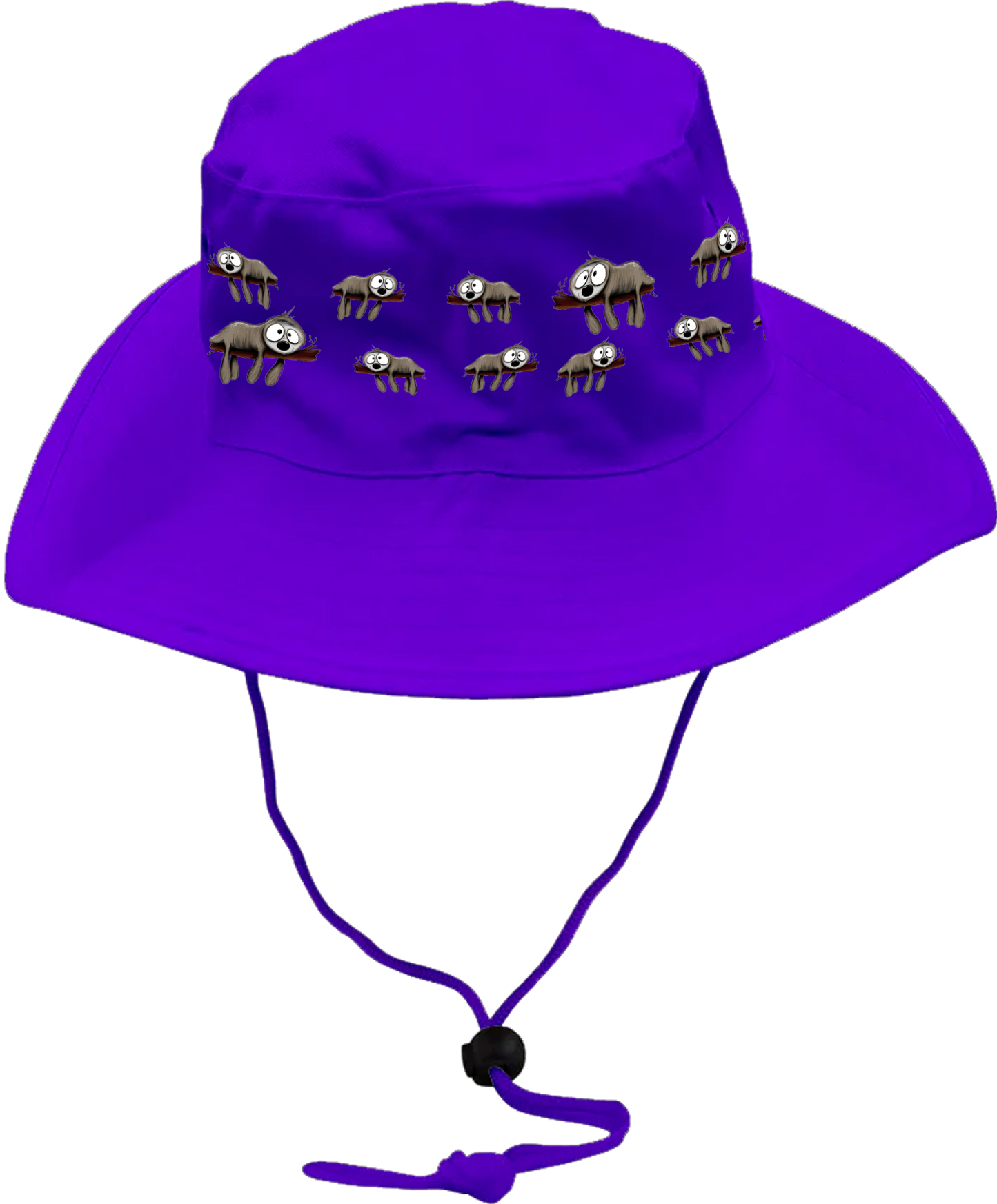 Snoozy Sloths Wide Brim Hat