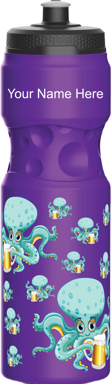 Octopus with beer Water Bottles