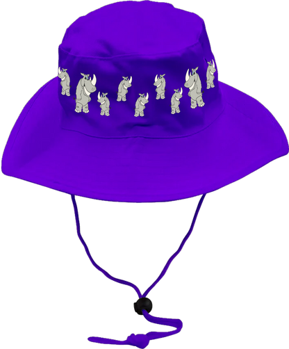 Racy Rhino Wide Brim Hat