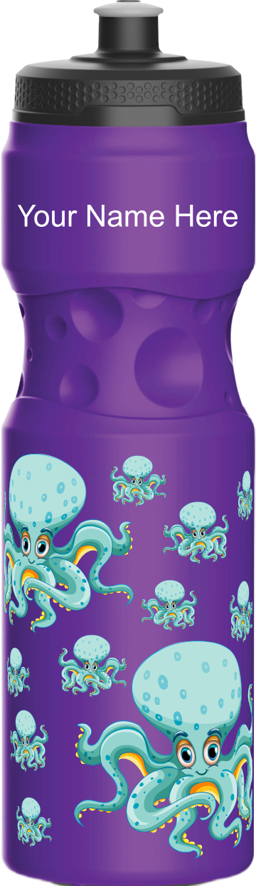 Octopus without beer Water Bottles