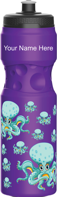 Octopus without beer Water Bottles 12