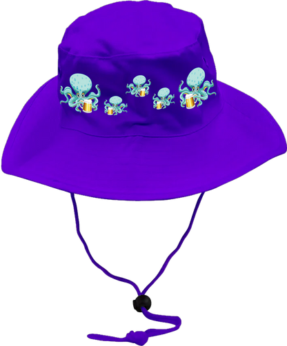 Octopus Wide Brim Hat