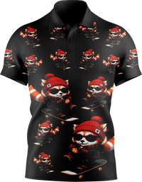 Red Panda Men's Short Sleeve Polo 1
