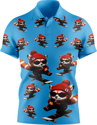 Red Panda Men's Short Sleeve Polo 2