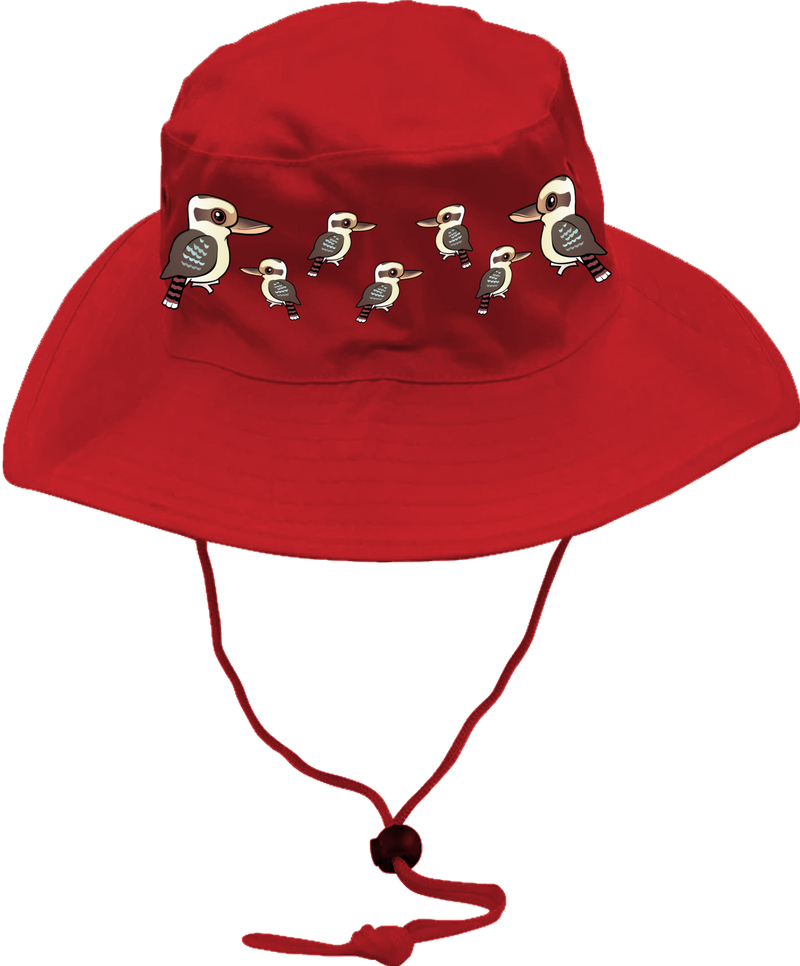 Indigenous Kooky Kookaburra Wide Brim  Hat