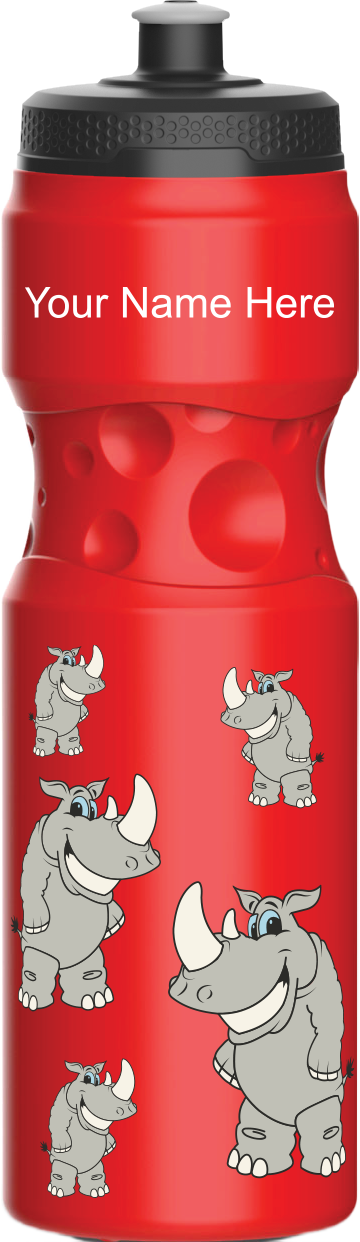 Racy Rhinocerus Water Bottles