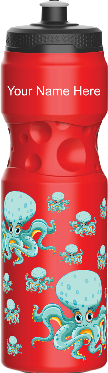 Octopus without beer Water Bottles