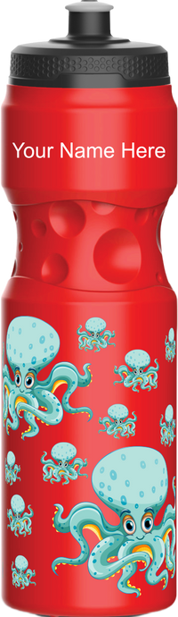 Octopus without beer Water Bottles 13