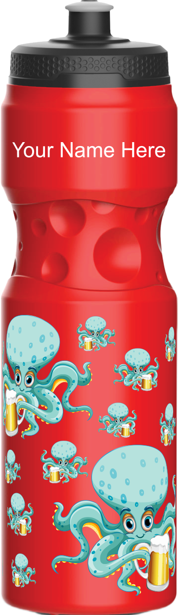 Octopus with beer Water Bottles