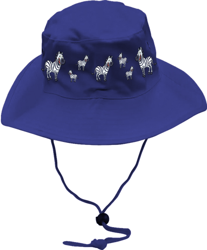Ziva Zebra Wide Brim Hat