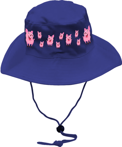Percy Piggy Wide Brim Hat