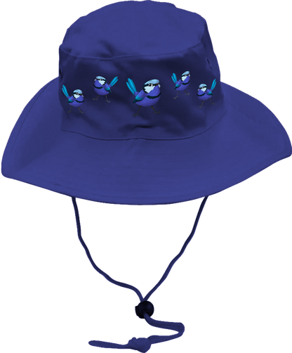 Blue Wren Wide Brim Hat