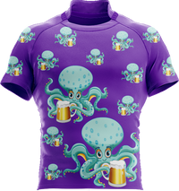 Octopus With Beer Rugby Jersey 1