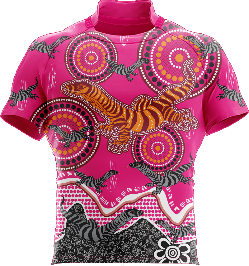 Indigenous Goanna Rugby Shirts