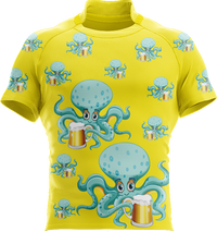 Octopus With Beer Rugby Jersey 2