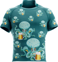 Octopus With Beer Rugby Jersey 3