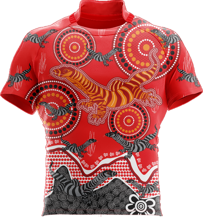 Indigenous Goanna Rugby Shirts