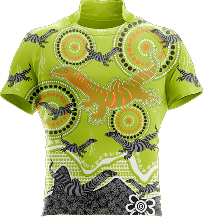 Indigenous Goanna Rugby Shirts