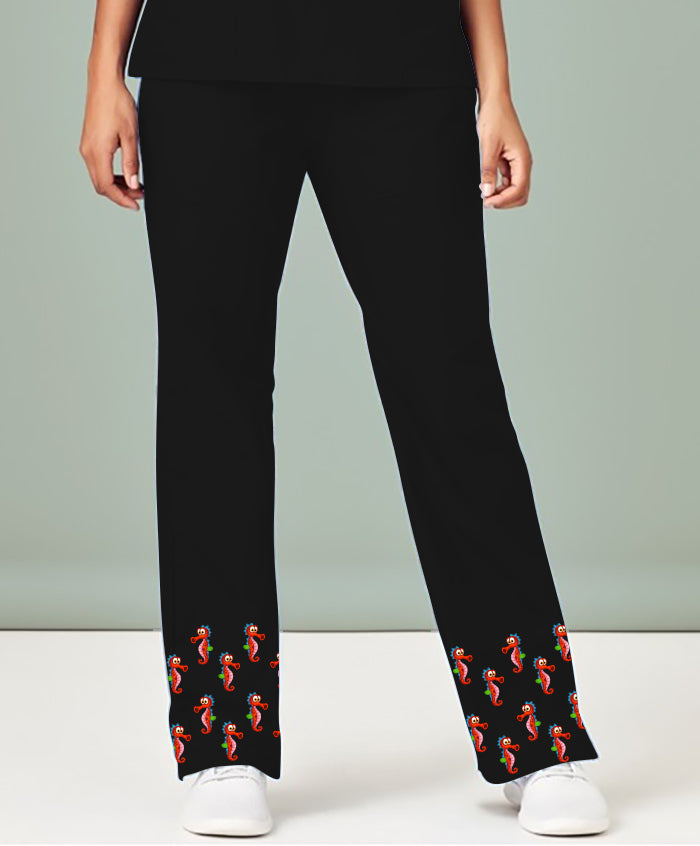 Sassy Seahorse Scrub Pant