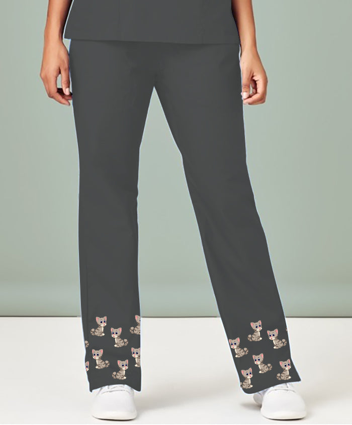 Playful Pussy Cat Scrub Pant