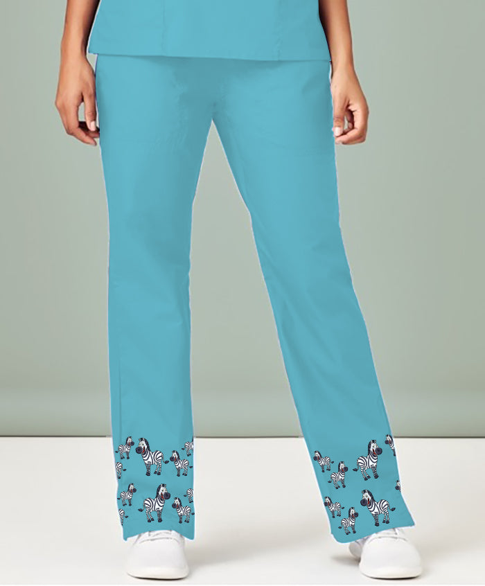 Ziva Zebra Scrub Pant