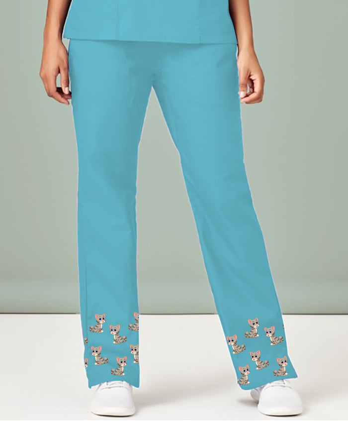 Pussy Cat Scrub Pant