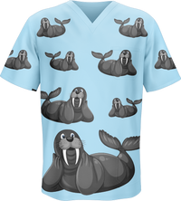 Sassy SeaLion Scrubs 1