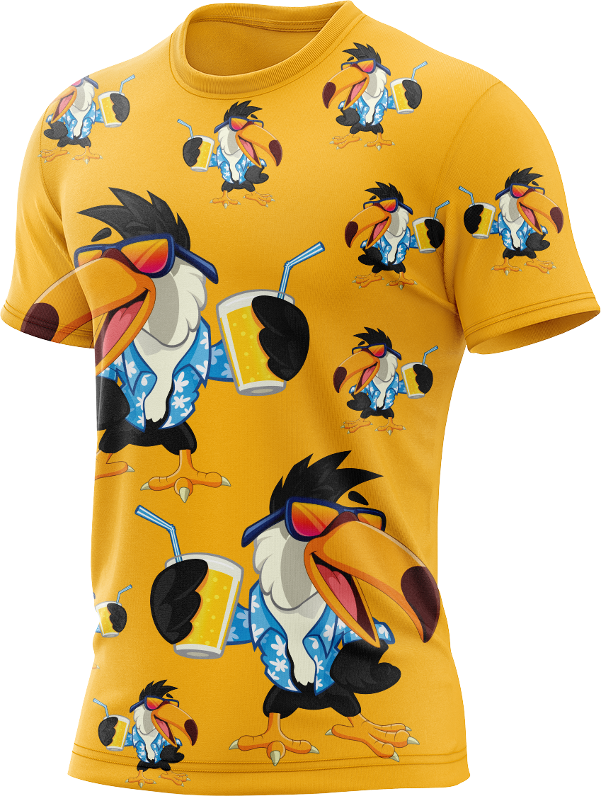 Trendy Toucan Rash Shirt Short Sleeve